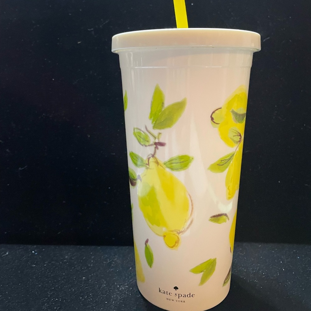 Kate Spade lemon design large tumbler